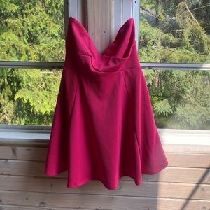 Sis Sis sweetheart neckline strapless minidress